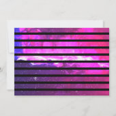 Galaxy Meisje Verjaardag Uitnodiging | Magic Shade (Achterkant)