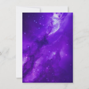 Galaxy met sterren in ruimteuitnodiging kaart