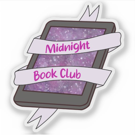 Galaxy Midnight Boekclub Kindle Sticker (Voorkant)