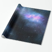 Galaxy Milky Way Wrapping Paper Cadeaupapier (Uitgerold)