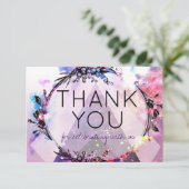 Galaxy Modern Space Hip Weddenschap Bedankt Kaart (Staand voorkant)