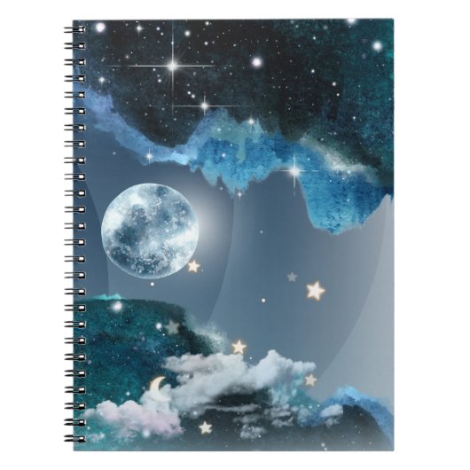 Galaxy Moon Diary/School Notitieboek (Voorkant)