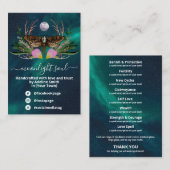 Galaxy Moon Moth Spell Jar Kit Visitekaartje (Voorkant / Achterkant)