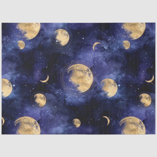 Galaxy Moon Serie Design 6 Tissuepapier (Voorkant)