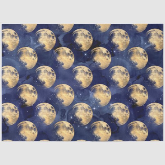 Galaxy Moon Serie Ontwerp 10 Tissuepapier (Voorkant)