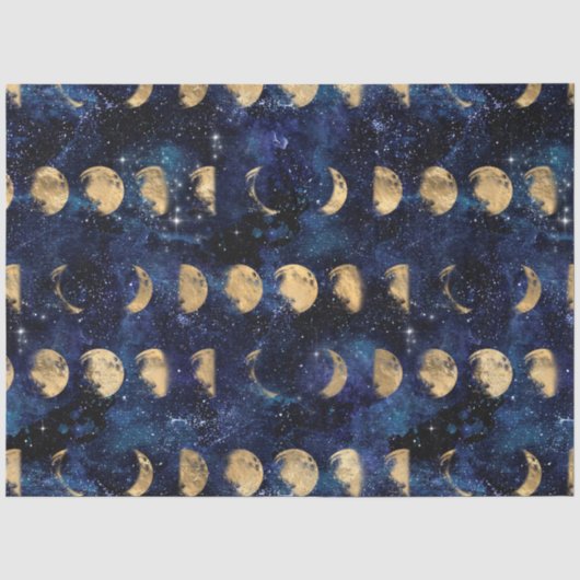 Galaxy Moon Serie Ontwerp 11 Tissuepapier (Voorkant)
