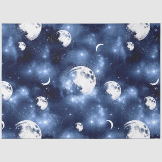 Galaxy Moon Serie Ontwerp 7 Tissuepapier (Voorkant)