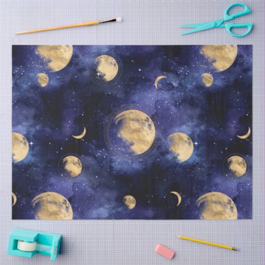Galaxy Moon Series Design 6 Tissuepapier (Craft)