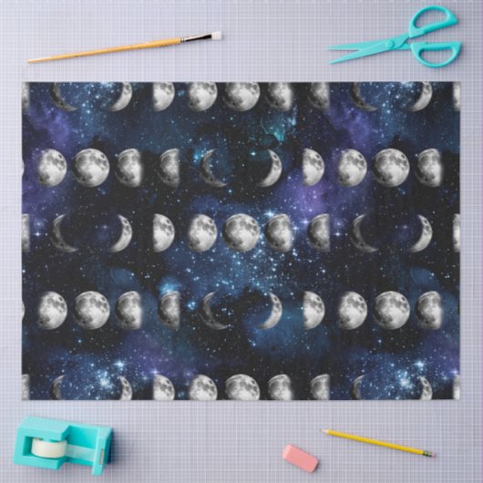 Galaxy Moon Series Design 9 Tissuepapier (Craft)