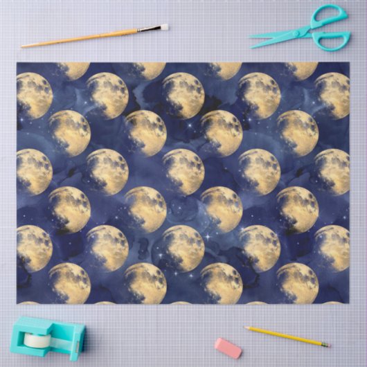 Galaxy Moon Series ontwerp 10 Tissuepapier (Craft)