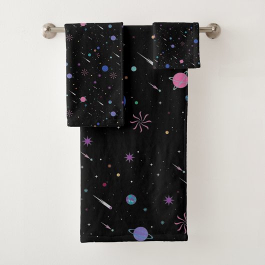 Galaxy Moon sterren, Night Sky, Astronomie Bad Handdoek (Insitu)