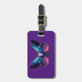 Galaxy Moth - kosmische ruimte thema fantasie Bagagelabel (Voorkant verticaal)