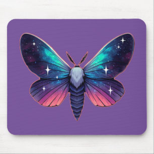 Galaxy Moth - kosmische ruimte thema fantasie Muismat