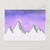 Galaxy Mountain Briefkaart (Voorkant)