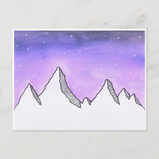 Galaxy Mountain Briefkaart (Voorkant)