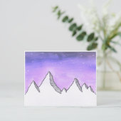 Galaxy Mountain Briefkaart (Staand voorkant)