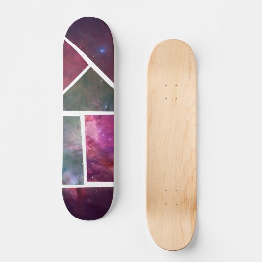 Galaxy Mozaïek Aangepaste Skateboard (Voorkant)