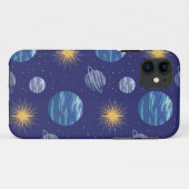 Galaxy naadloos patroon ontwerp Case-Mate iPhone case (Achterkant (horizontaal))