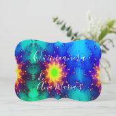 Galaxy Naam Sunburst Supernova Stropdas-kleurstof  Kaart (Staand voorkant)