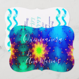Galaxy Naam Sunburst Supernova Stropdas-kleurstof Kaart
