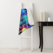 Galaxy Naam Sunburst Supernova Tie-dye Sherpa Deken (In situ)