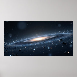 Galaxy Nachtelijke Hemel Muurkunst – Diepe Ruimte Poster