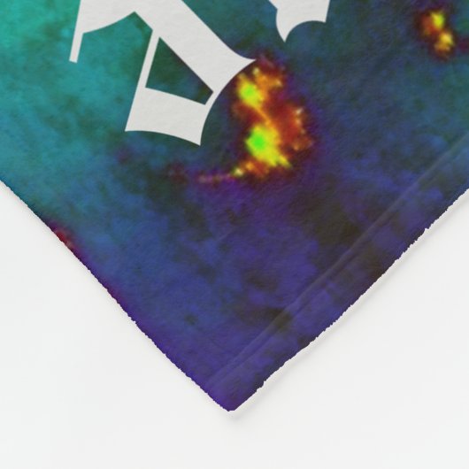 Galaxy Name Sunburst Supernova Stropdas-dye Fleece Deken (Hoek)