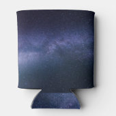 Galaxy Navy Blue Stars Cosmos Wedding Blikjeskoeler (Achterkant)