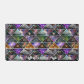 Galaxy Nebula Buitenruimte Geometrische Sterren Cu Bureaumat (Voorkant)