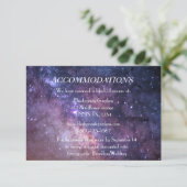 Galaxy Nebula Celestial Trouwaccommodaties Informatiekaartje (Staand voorkant)