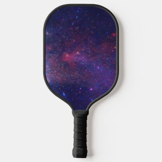 Galaxy Nebula Cool Navy Blue Monogram aangepast Pickleball Paddle (Achterkant)