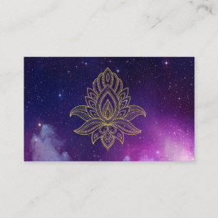 *~ * Galaxy Nebula Cosmic Sacred Hamsa Visitekaartje