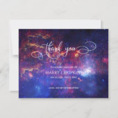 Galaxy Nebula Funeral Bereavement Hartelijk dank Bedankkaart (Voorkant)