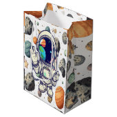 Galaxy Nebula Gift Bag – Kosmische Ruimte Thema Pr Medium Cadeauzakje (Voorkant Gekanteld)