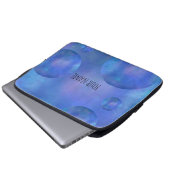 Galaxy Nebula Laptop Sleeve case Custom Name  (Voorkant onderkant)