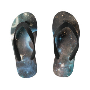 Galaxy Nebula Planet Hubble Telescope Fotografie Kinder Teenslippers