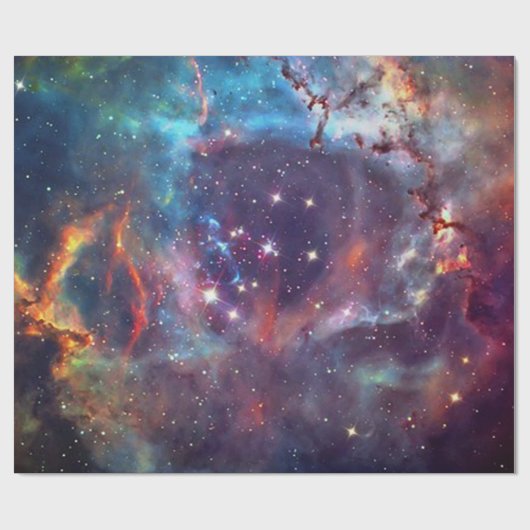 Galaxy Nebula ruimte afbeelding. Cadeaupapier (Vlak)