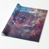 Galaxy Nebula ruimte afbeelding. Cadeaupapier (Uitgerold)