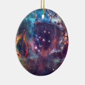 Galaxy Nebula ruimte afbeelding. Keramisch Ornament (Rechts)