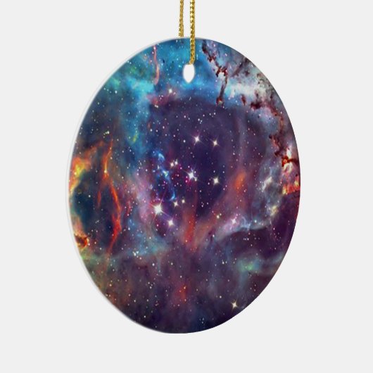 Galaxy Nebula ruimte afbeelding. Keramisch Ornament (Rechts)