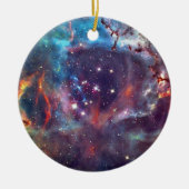 Galaxy Nebula ruimte afbeelding. Keramisch Ornament (Voorkant)