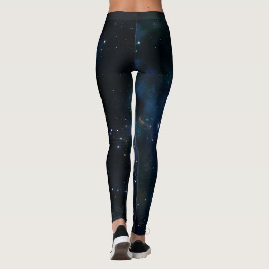 Galaxy Nebula Space Art Design Leggings (Achterkant)