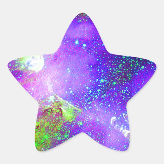 Galaxy Nebula space image. Ster Sticker (Voorkant)