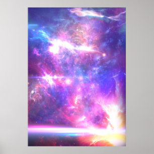 Galaxy Nebula Stars Poster