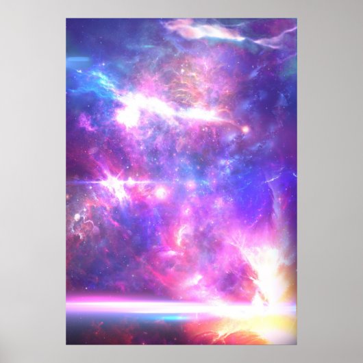 Galaxy Nebula Stars Poster (Voorkant)