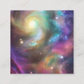 Galaxy Nebula Vierkante Visitekaartje (Voorkant)