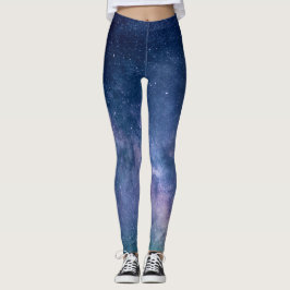 Galaxy Nebula Yoga Broek Ruimte Blauw Leggings