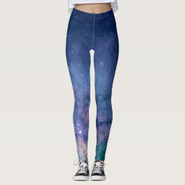 Galaxy Nebula Yoga Broek Ruimte Blauw Leggings