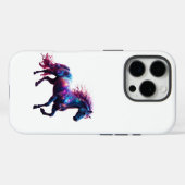 Galaxy Neon Horse Art - Levendige Ruimtefantasie Case-Mate iPhone Case (Achterkant (horizontaal))