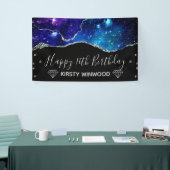 Galaxy & Nep Silver Glitter Agate Sweet 16 Spandoek (Beurs)